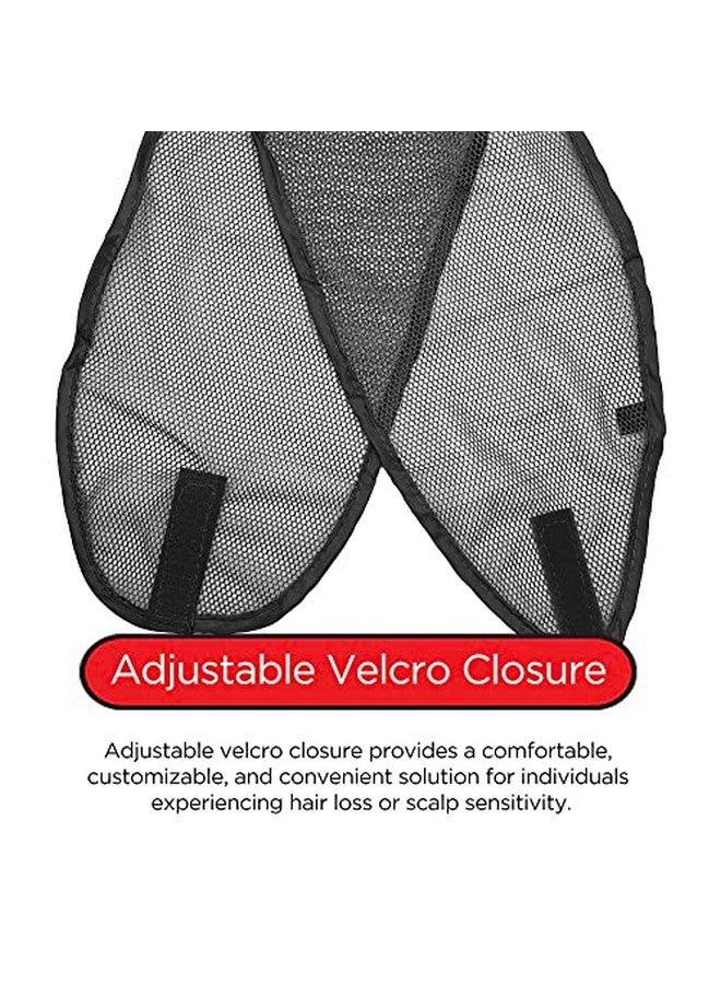DONNA Argan Mesh Wrap 1pc Silk Wrap Hair Wrap Women's, Hook and Loop Fastener Mesh Wrap, 1PC Black Color - Image 5