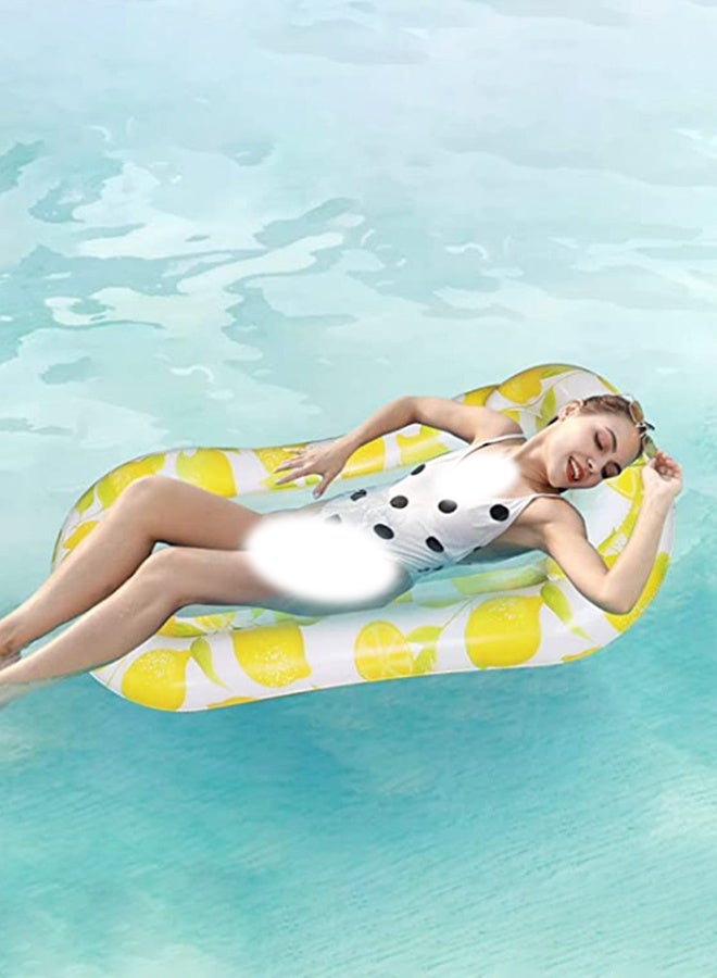 DUNISO Floating Bed Inflatable Pool Float Summer Outdoor Inflatable Beach Swimming Pool Float Water Lounger,Portable Inflatable Recliner,Comfortable Floating Bed & Floating Chair,  Lounger Raft Pool Raft for Adult - Image 5