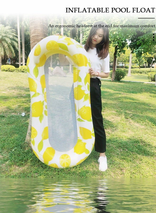 DUNISO Floating Bed Inflatable Pool Float Summer Outdoor Inflatable Beach Swimming Pool Float Water Lounger,Portable Inflatable Recliner,Comfortable Floating Bed & Floating Chair,  Lounger Raft Pool Raft for Adult - Image 3