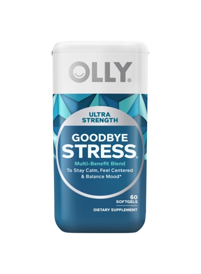 OLLY كبسولات هلامية فائقة القوة للتخلص من التوتر، حمض جاما أمينو بوتيريك، أشواغاندا، إل ثيانين وبلسم الليمون، مكمل غذائي لتخفيف التوتر - 60 كبسولة - Image 1