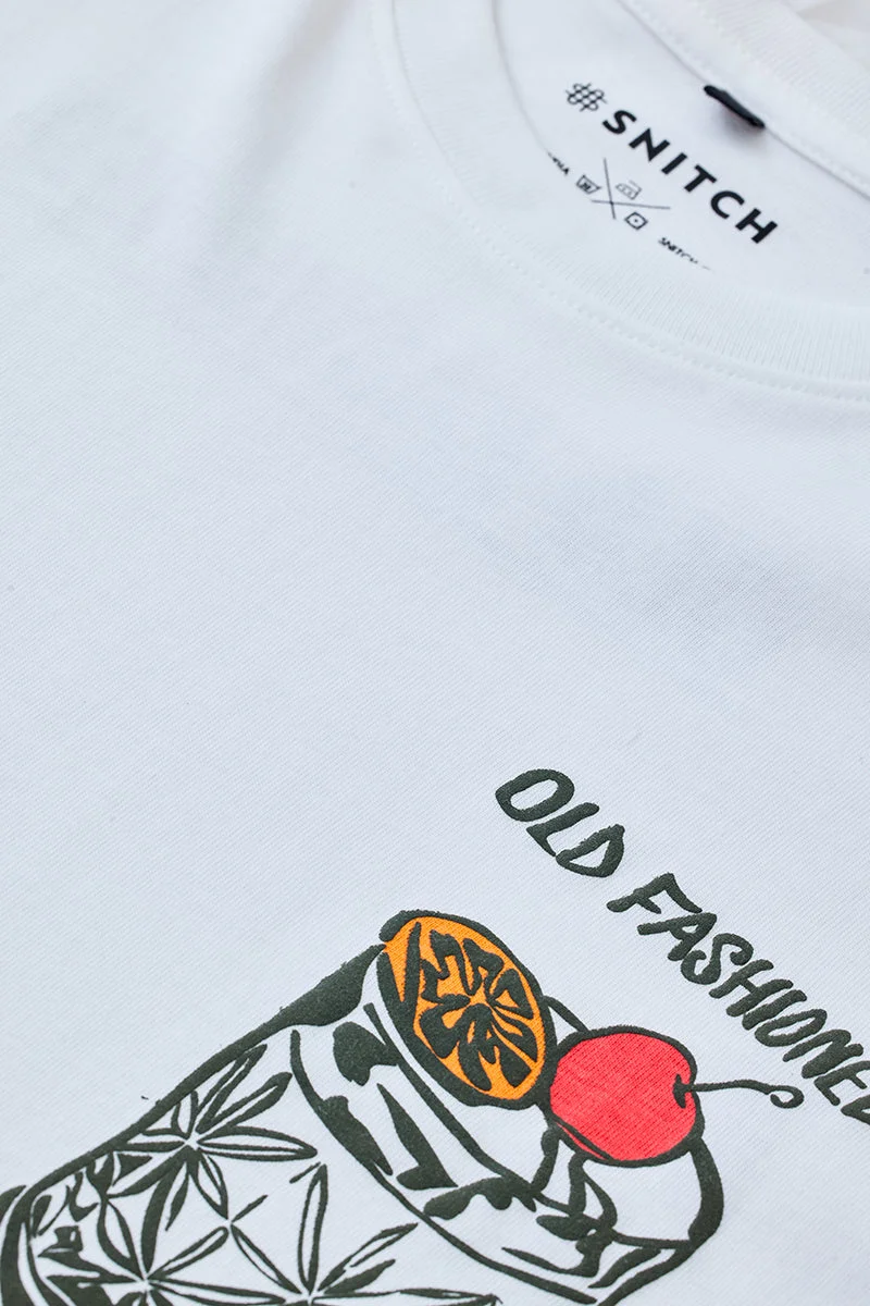 SNITCH  Old Fashioned 100% Cotton Oversized T-Shirt for Men | Best Price UAE