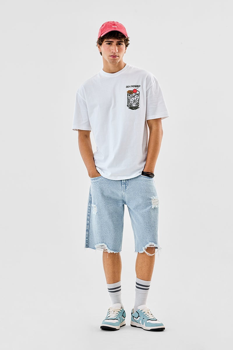 SNITCH Old Fashioned 100% Cotton Oversized T-Shirt - Image 2