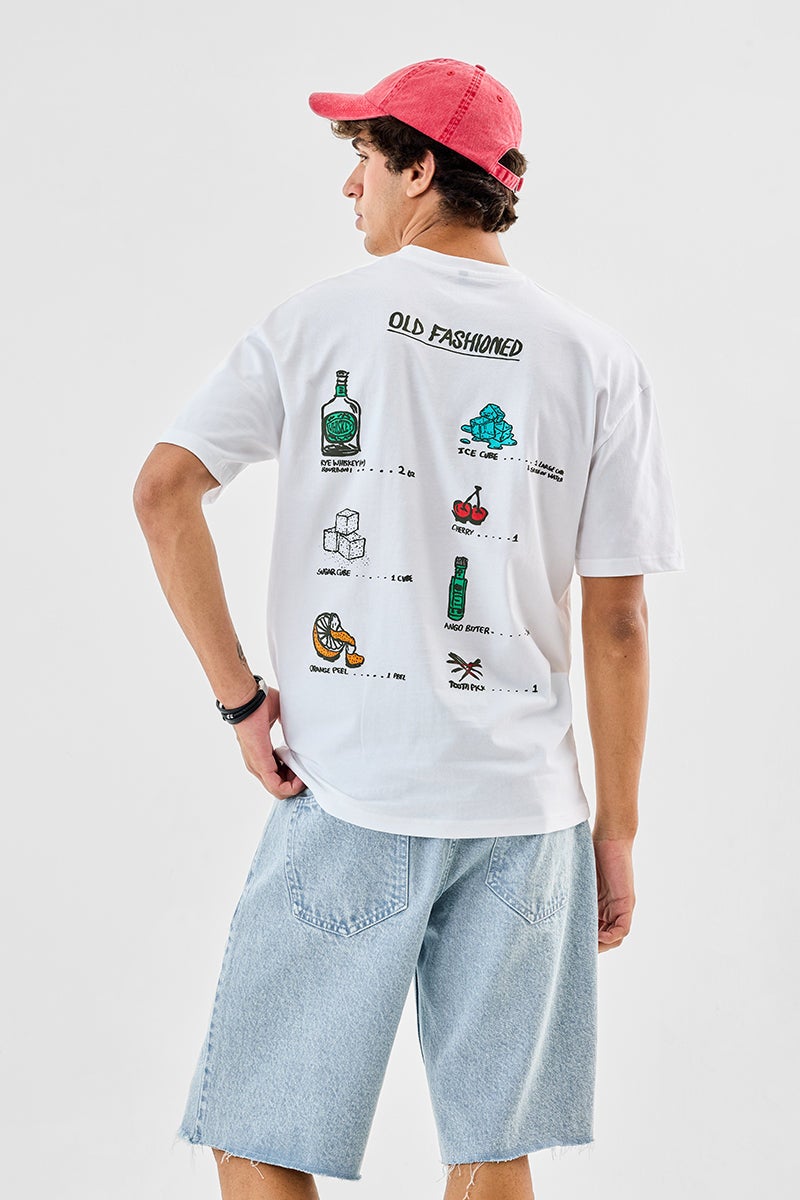 SNITCH Old Fashioned 100% Cotton Oversized T-Shirt - Image 1