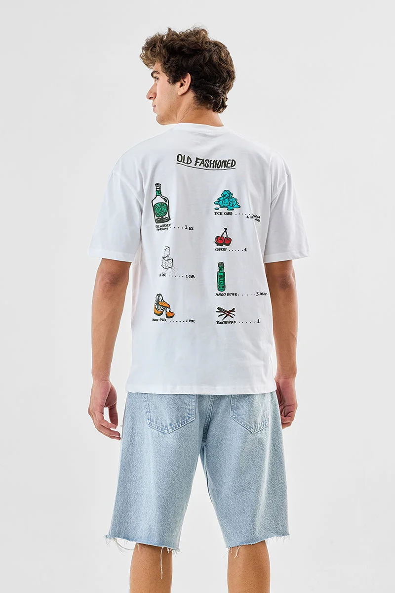 SNITCH  Old Fashioned 100% Cotton Oversized T-Shirt for Men | Best Price UAE