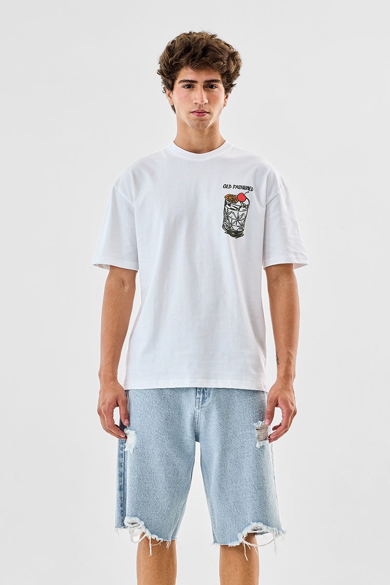 SNITCH Old Fashioned 100% Cotton Oversized T-Shirt - Image 4