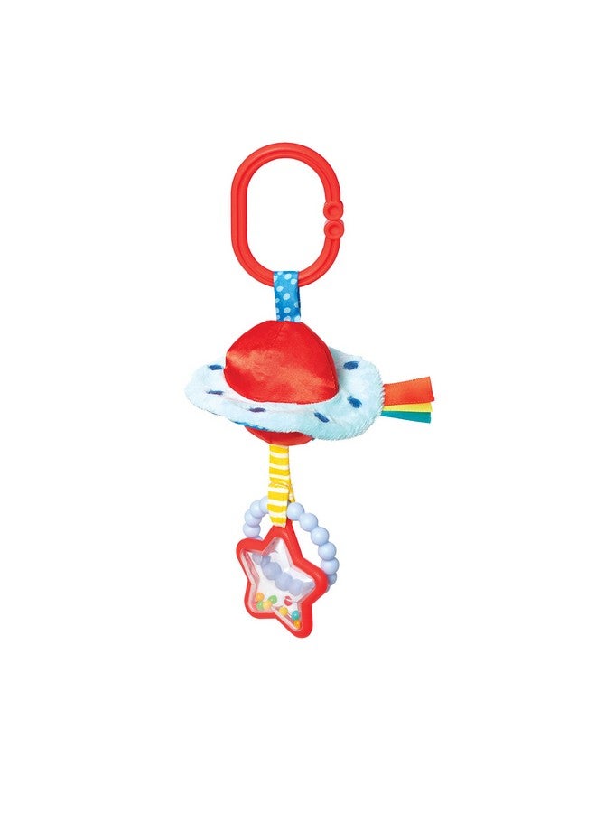 Manhattan Toy Manhattan Toy UFO Clip-on Baby Travel Toy with Rattles and Teethers Small