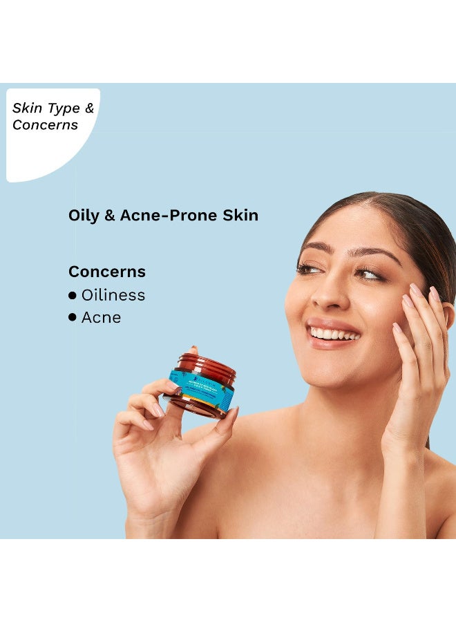 PILGRIM Pilgrim Korean Oil free Gel Moisturizer for oily skin with Hyaluronic Acid & Willow Bark Extracts | Moisturiser for face | Suitable for Oily & Acne-Prone Skin| Men & Women | Korean Skin Care | 50gm - Image 2