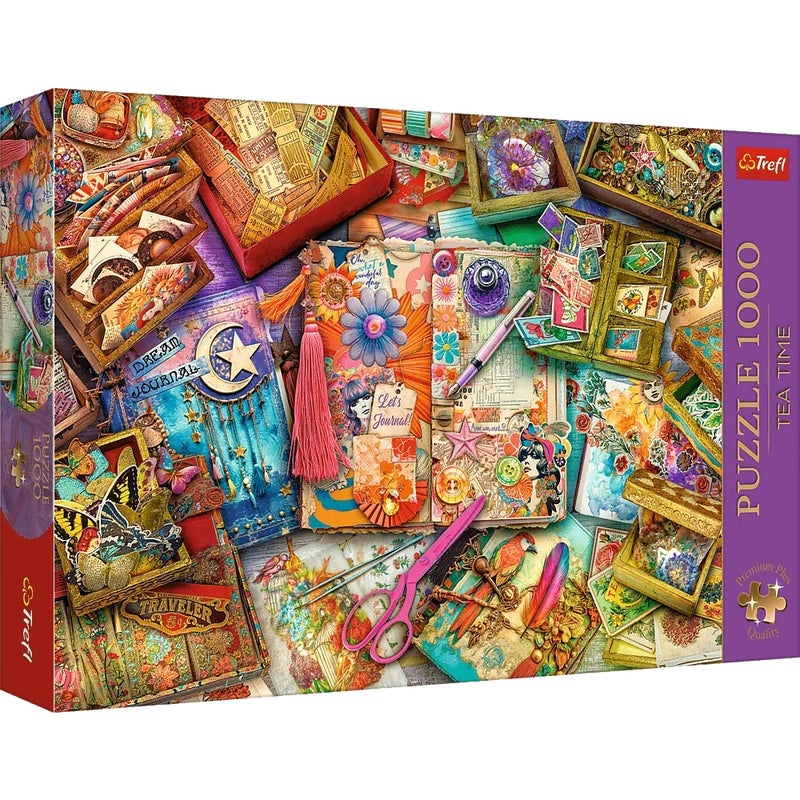 Trefl - Tea Time: A Desk Full of Inspiration Premium Puzzle 1000 Pieces - 10849 - Image 1