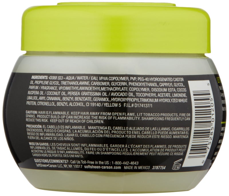 SOFT SHEEN SoftSheen-Carson Let's Jam! Shining and Conditioning Gel by Dark and Lovely, Mega Hold, for all Hair Types, with Coconut Oil and Avocado Oil, No Parabens, No Mineral Oil, 9 oz - Image 2