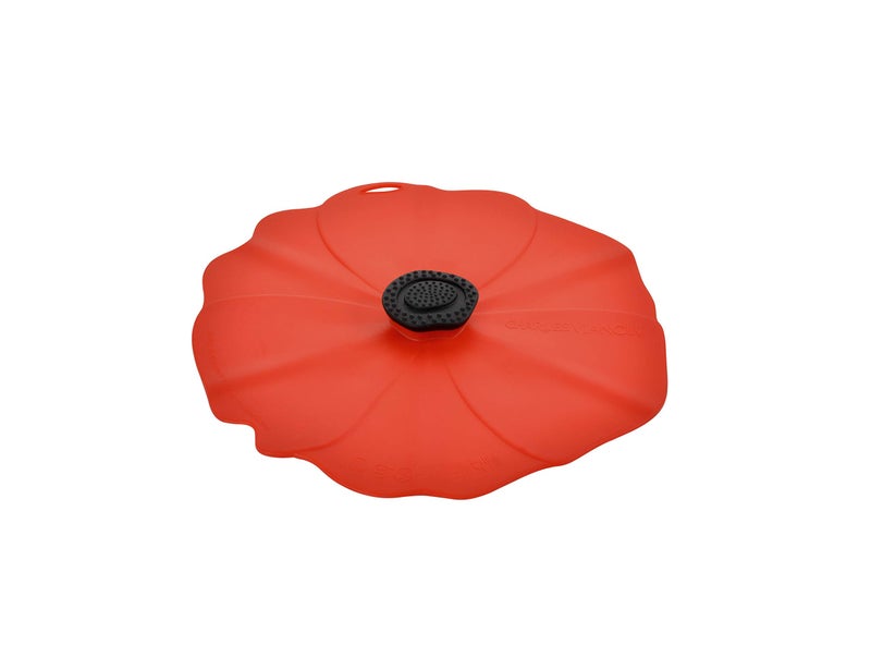 Charles Viancin - Poppy Silicone Lid for Food Storage and Cooking - Airtight Seal on Any Smooth Rim Surface - BPA-Free - Oven, Microwave, Freezer, Stovetop and Dishwasher Safe (9 Inch) - Image 1
