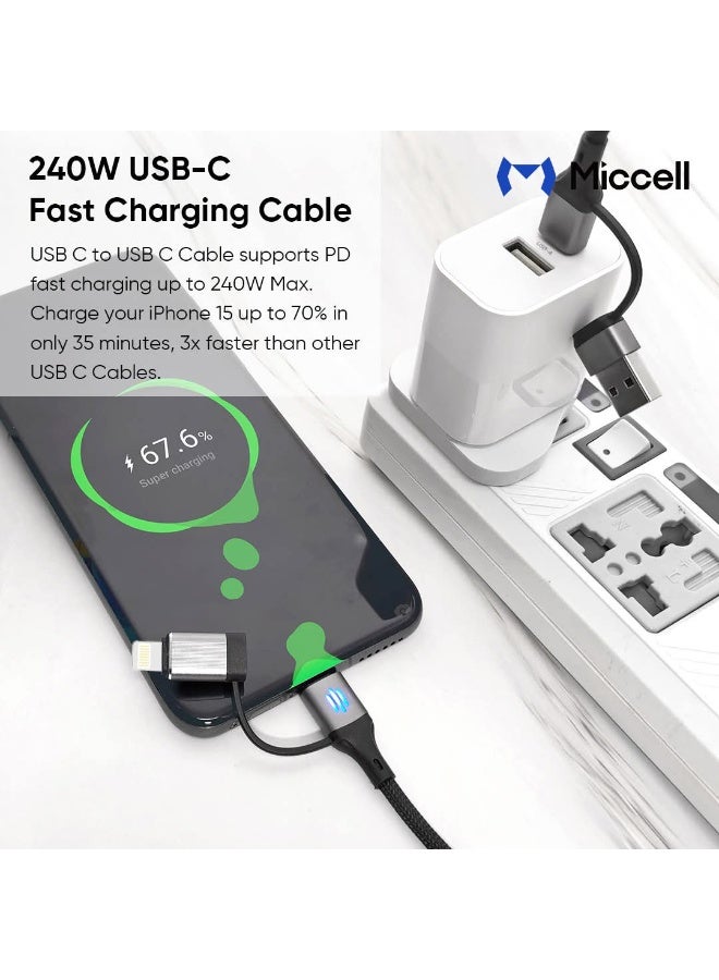 MICCELL 4 in 1 fast charging data cable 240W - Image 2