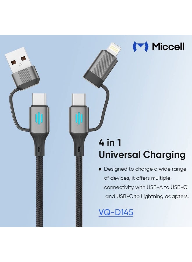 MICCELL 4 in 1 fast charging data cable 240W - Image 4