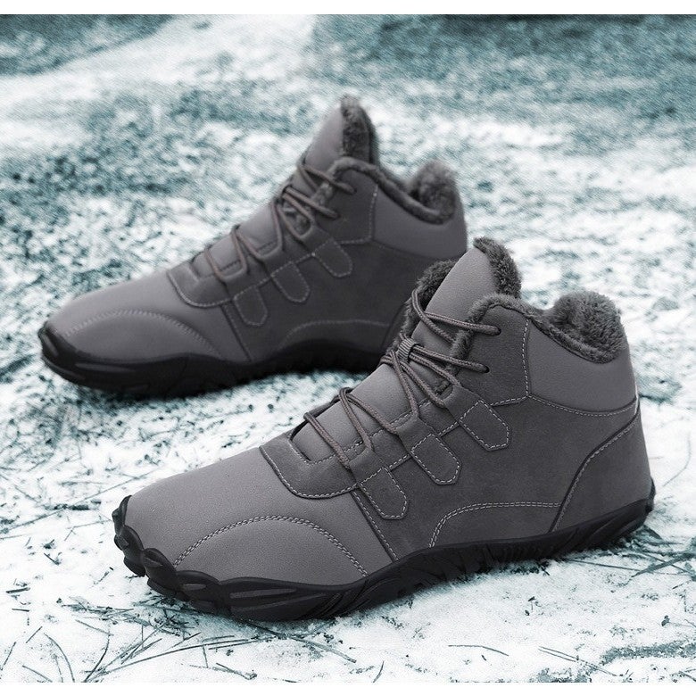 New Velvet Thickened Warm Cotton Shoes, Outdoor Casual Hiking Shoes, Waterproof, Non-Slip And Wear-Resistant Couple Snow Boots - Image 3