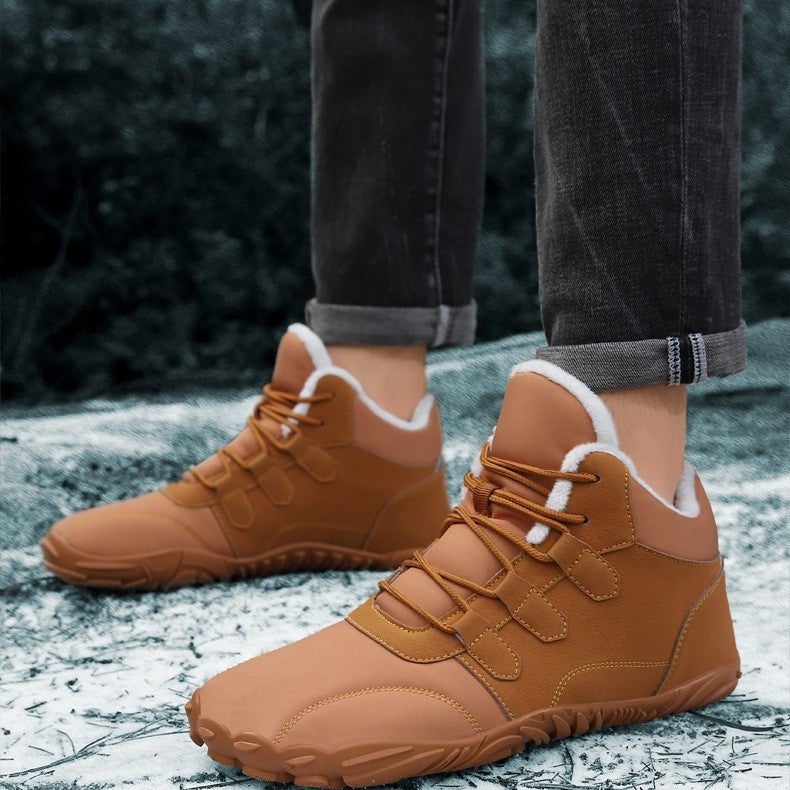 New Velvet Thickened Warm Cotton Shoes, Outdoor Casual Hiking Shoes, Waterproof, Non-Slip And Wear-Resistant Couple Snow Boots - Image 2