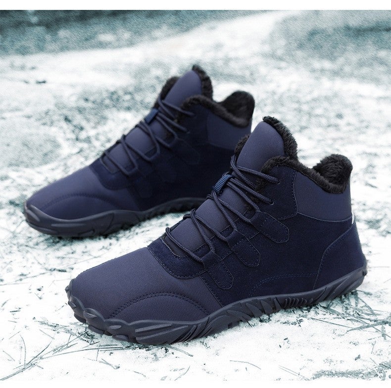 New Velvet Thickened Warm Cotton Shoes, Outdoor Casual Hiking Shoes, Waterproof, Non-Slip And Wear-Resistant Couple Snow Boots - Image 4