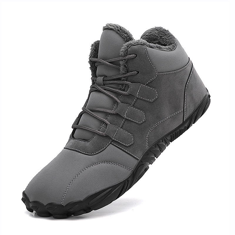 New Velvet Thickened Warm Cotton Shoes, Outdoor Casual Hiking Shoes, Waterproof, Non-Slip And Wear-Resistant Couple Snow Boots - Image 1