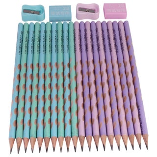 worison 20 Pc Groove Pencils HB Graphite Triangular Grip Pencils With 2 Sharpeners and 2 Erasers - pzsku/ZD087D8F34A6A060155A6Z/45/1748265967/f944264e-a23e-416a-8ccf-c7c147adec54