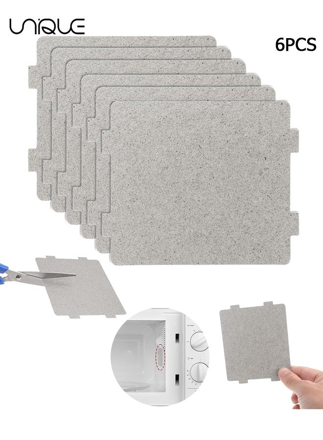 Unique 6-Pack Microwave Oven Parts Mica Slice - Universal Waveguide Cover Sheets for Efficient Heat Insulation ,for Home Kitchen Restaurant Office Thick Heat Insulation Accessories - Image 1