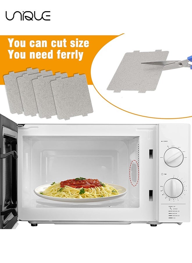 Unique 6-Pack Microwave Oven Parts Mica Slice - Universal Waveguide Cover Sheets for Efficient Heat Insulation ,for Home Kitchen Restaurant Office Thick Heat Insulation Accessories - Image 3