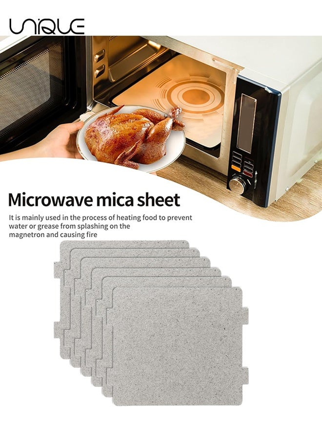 Unique 6-Pack Microwave Oven Parts Mica Slice - Universal Waveguide Cover Sheets for Efficient Heat Insulation ,for Home Kitchen Restaurant Office Thick Heat Insulation Accessories - Image 5
