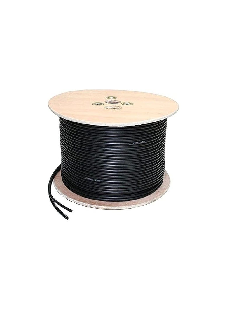2B DC205 CCTV Coaxial Cable – 200m High-Quality Surveillance Cable, Durable & Easy to Install – Black - Image 1