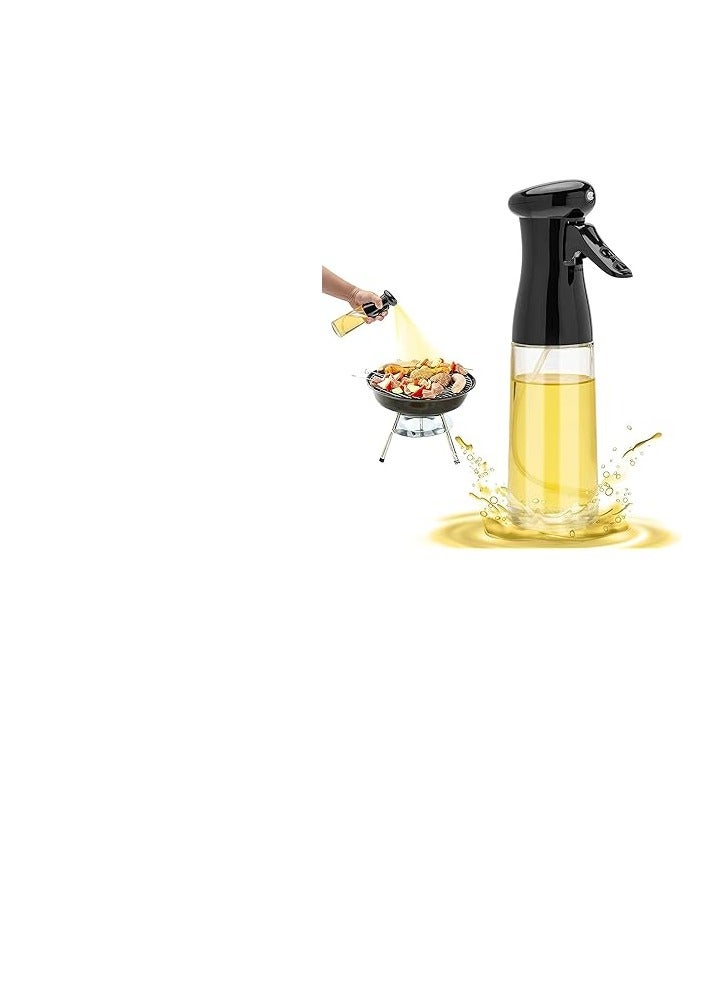 Olive Oil Sprayer for Cooking 210ml Glass Oil Spray Mister Dispenser Bottles kitchen Gadgets Accessories for Air Fryer