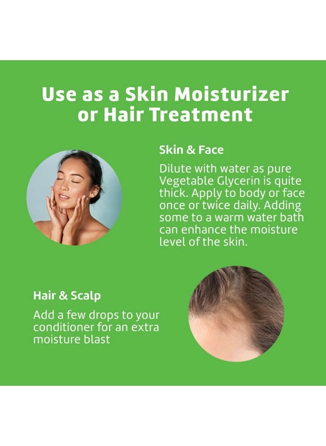 De La Cruz Vegetable Glycerin, 100% Pure Liquid Glycerine USP Grade for Hair, Skin and DYI Projects 2 FL. OZ.  - Image 5