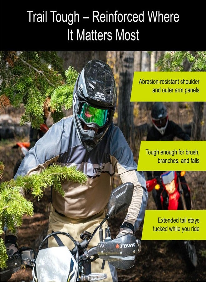 إم اس أر قميص MSR Legend للدراجات الترابية موتوكروس MTB للطرق الوعرة، مقاس كبير جدًا، أسود - Image 5