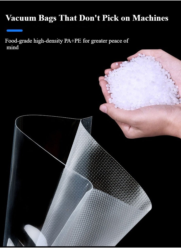 Generic Vacuum Sealer Bags with BPA Free and Heavy Duty,Great for Food Storage Vaccume Sealer PreCut Bag, Size 8" x 12"(50 Pcs)  - Image 1