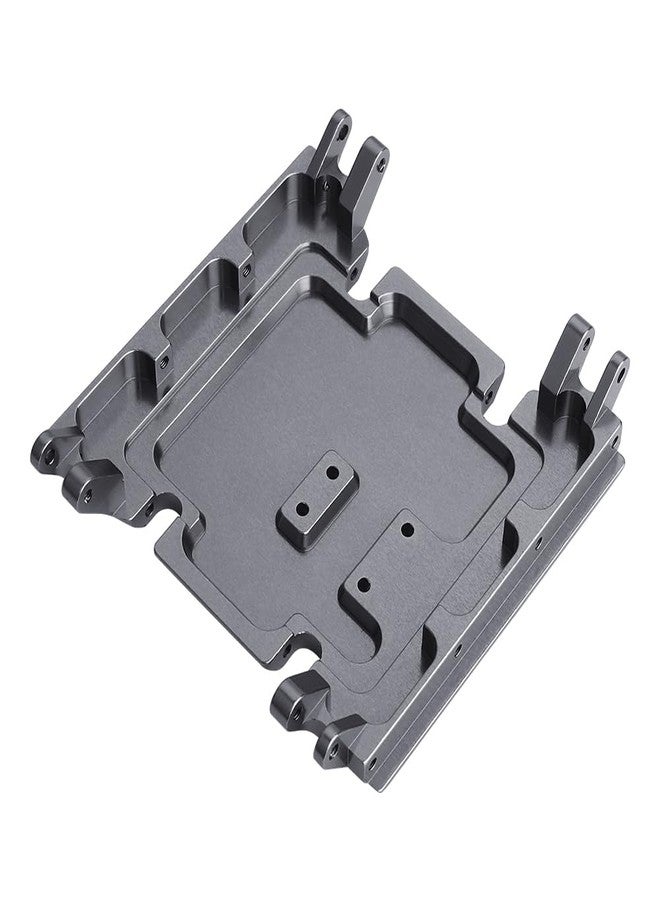 Pothyes CNC Aluminum Center Gearbox Mount Transmission Skid Plate for Axial Wraith 90018 1/10 RC Crawler Upgrade Part (Gray) - Image 3