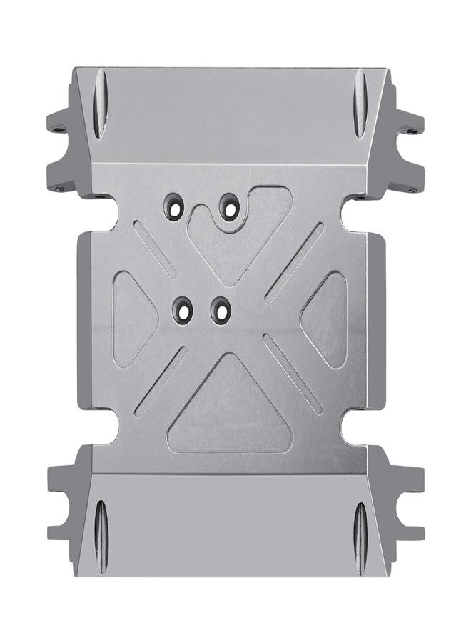 Pothyes CNC Aluminum Center Gearbox Mount Transmission Skid Plate for Axial Wraith 90018 1/10 RC Crawler Upgrade Part (Gray) - Image 4