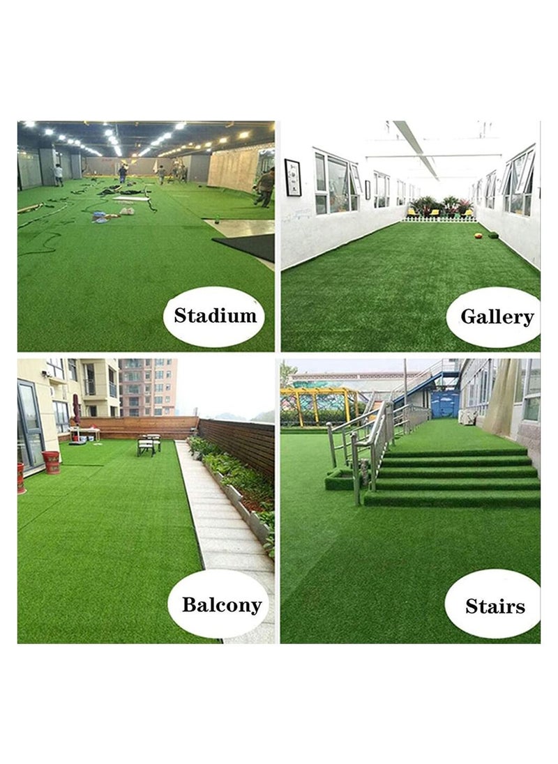 LINGWEI LINGWEI Artificial Fake Grass Carpet, Square, 200x200x3 Cm  - Image 4