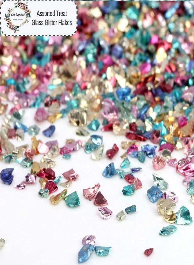 Get Inspired Assorted Treat Glass Glitter Flakes (80 g) - Image 3