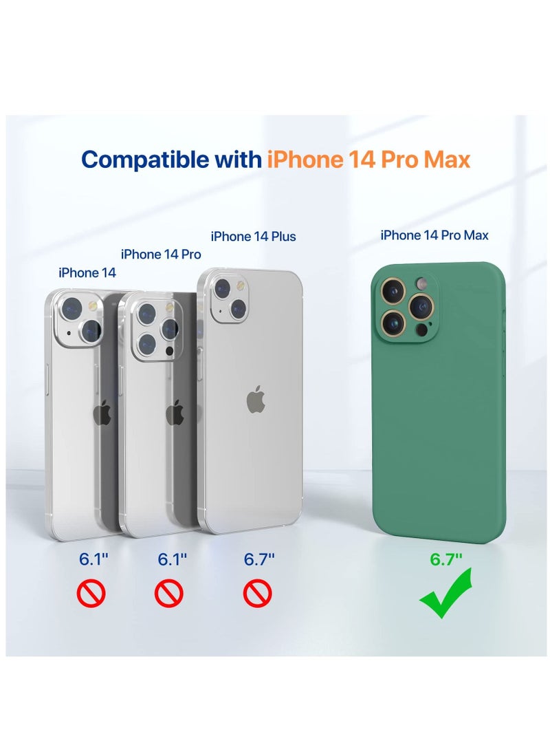 BORTONY - Protective Case for 14 Pro Max with 2 Pack Screen Protectors [3-in-1] Integrated Camera Protection Ultra Thin Liquid Silicone Case Cover for Apple iPhone 14 Pro Max 6.7 inch - Image 1
