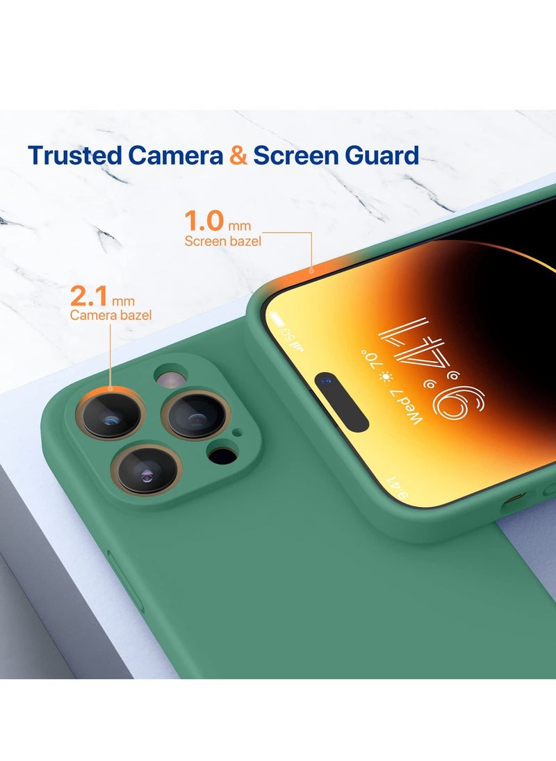 BORTONY - Protective Case for 14 Pro Max with 2 Pack Screen Protectors [3-in-1] Integrated Camera Protection Ultra Thin Liquid Silicone Case Cover for Apple iPhone 14 Pro Max 6.7 inch - Image 1