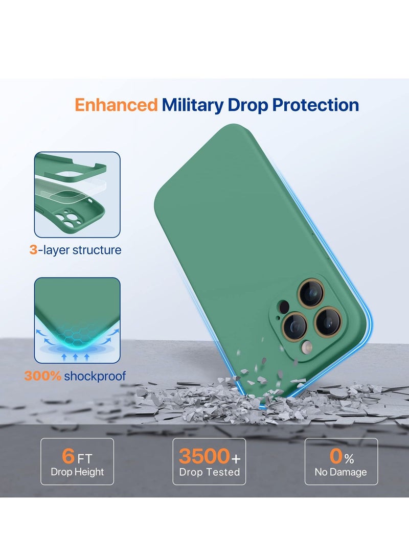BORTONY - Protective Case for 14 Pro Max with 2 Pack Screen Protectors [3-in-1] Integrated Camera Protection Ultra Thin Liquid Silicone Case Cover for Apple iPhone 14 Pro Max 6.7 inch - Image 1