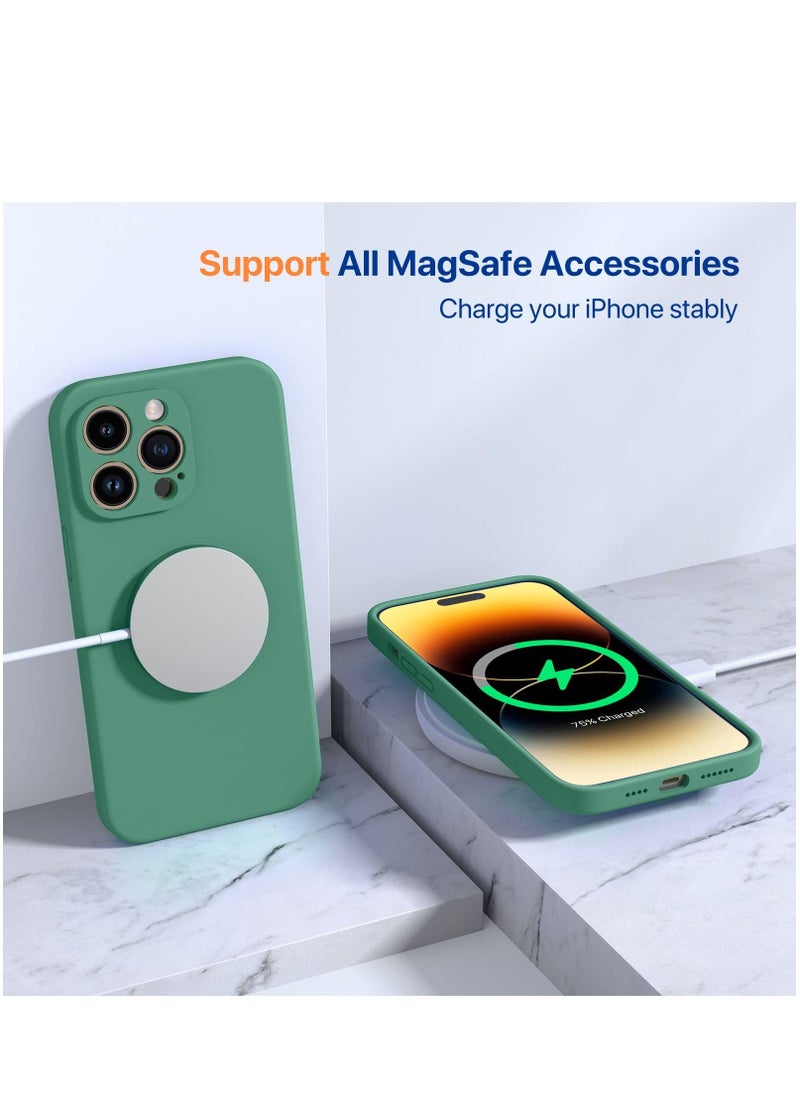 BORTONY - Protective Case for 14 Pro Max with 2 Pack Screen Protectors [3-in-1] Integrated Camera Protection Ultra Thin Liquid Silicone Case Cover for Apple iPhone 14 Pro Max 6.7 inch - Image 1
