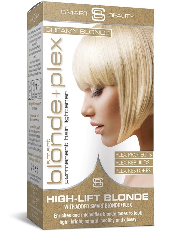 Creamy Blonde Hair Dye Permanent with Plex Anti-Breakage Technology that Protects Rebuilds Restores Hair Structure, Permanent Hair Colour, Bleach Hair Dye, Vegan, Cruelty Free