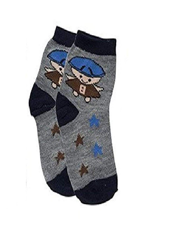 Malvina Kids|Boy|Girl's Excellence Printed Cotton Socks Pack of 12 (Multicolor, 4-5 Yrs) - Image 3
