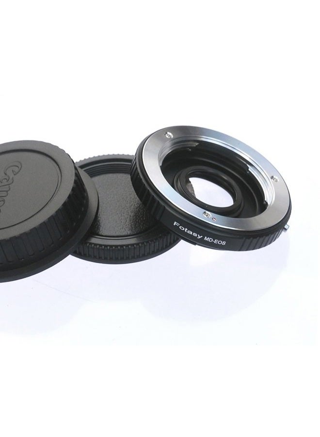 Fotasy EFMD Minolta MD Mount Lens to Canon EOS EF Mount Camera Adapter with Glass Element (Black) - Image 2