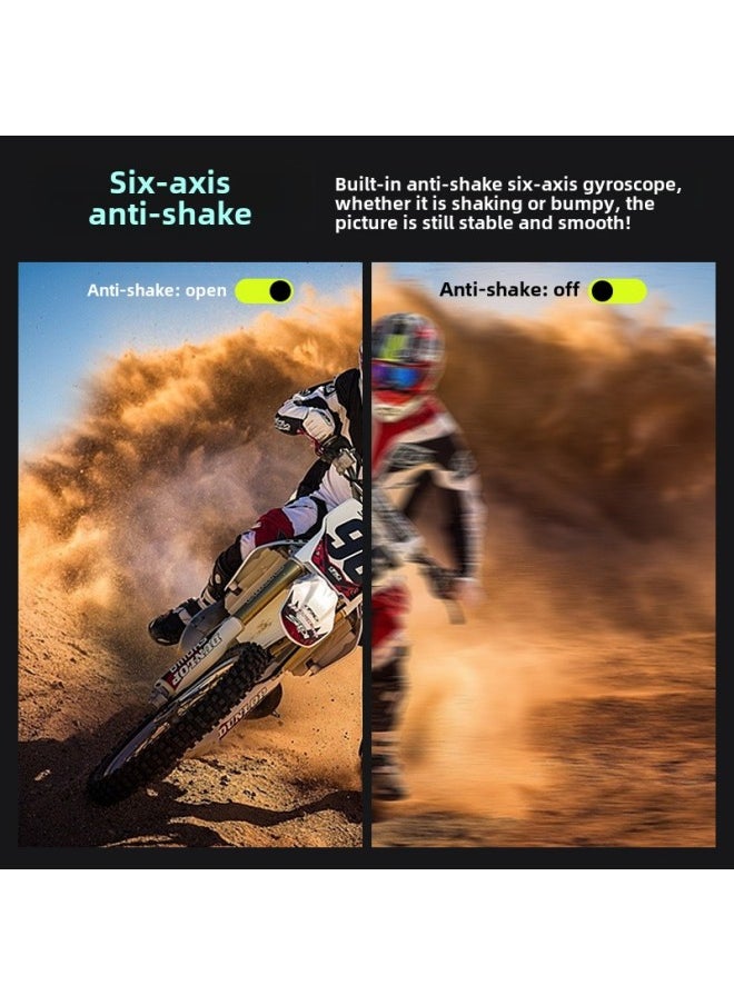 Generic Private Model Bare Metal Waterproof Camera Dv Riding Anti-shake Vlog Recorder Wireless Remote Control 5K Sports Camera-Color:4k60+ Waterproof Body 20m + Built-in Anti-shake Gyroscope + Front And Rear Dual Screens  - Image 3