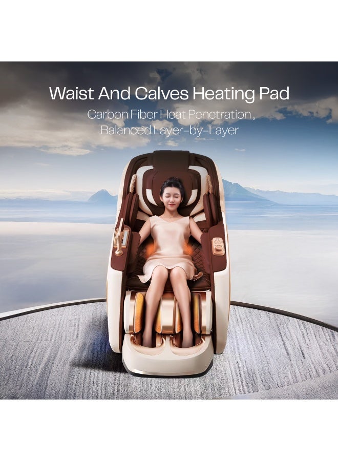 ROTAI Hoyogen Luxury Massage Chair, 5-Year Warranty, Extended Seat Comfort, Buyback Assurance, Zero Gravity Recliner, 12 Auto Programs, Heat Therapy, Airbags, Foot Roller, Full Body Massage Chair. - Image 5