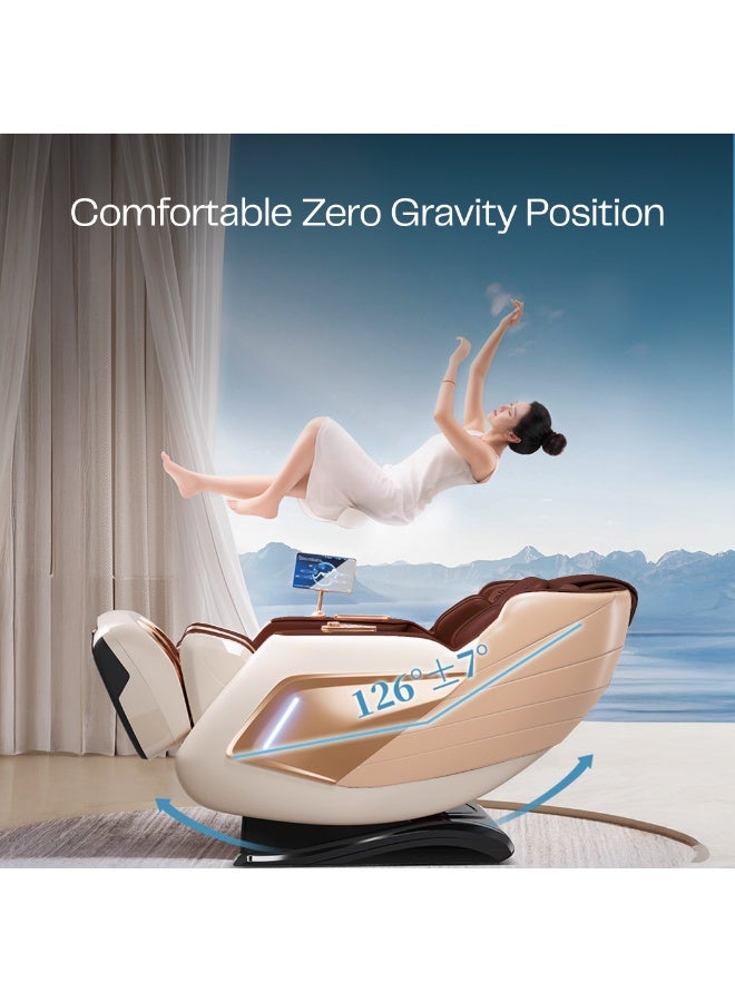 ROTAI Hoyogen Luxury Massage Chair, 5-Year Warranty, Extended Seat Comfort, Buyback Assurance, Zero Gravity Recliner, 12 Auto Programs, Heat Therapy, Airbags, Foot Roller, Full Body Massage Chair. - Image 4