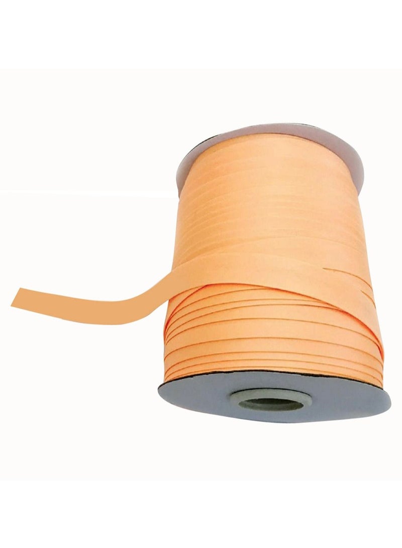 سلة بكرة شريط من الساتان لون خوخي للهدايا 13.5 متر - Image 2