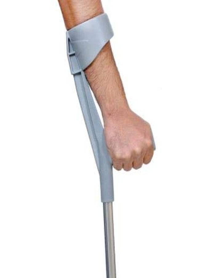 عكازات الكوع والساعد من موبا، مطلية بالكروم (زوج رمادي) - Image 4
