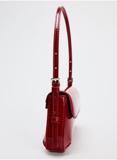 Zara Glossy Flap Shoulder Bag Baguette Underarm Bag  - Image 4