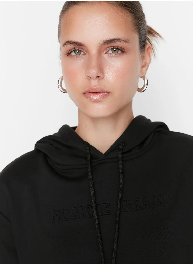 trendyol Hooded Detailed Sweatshirt