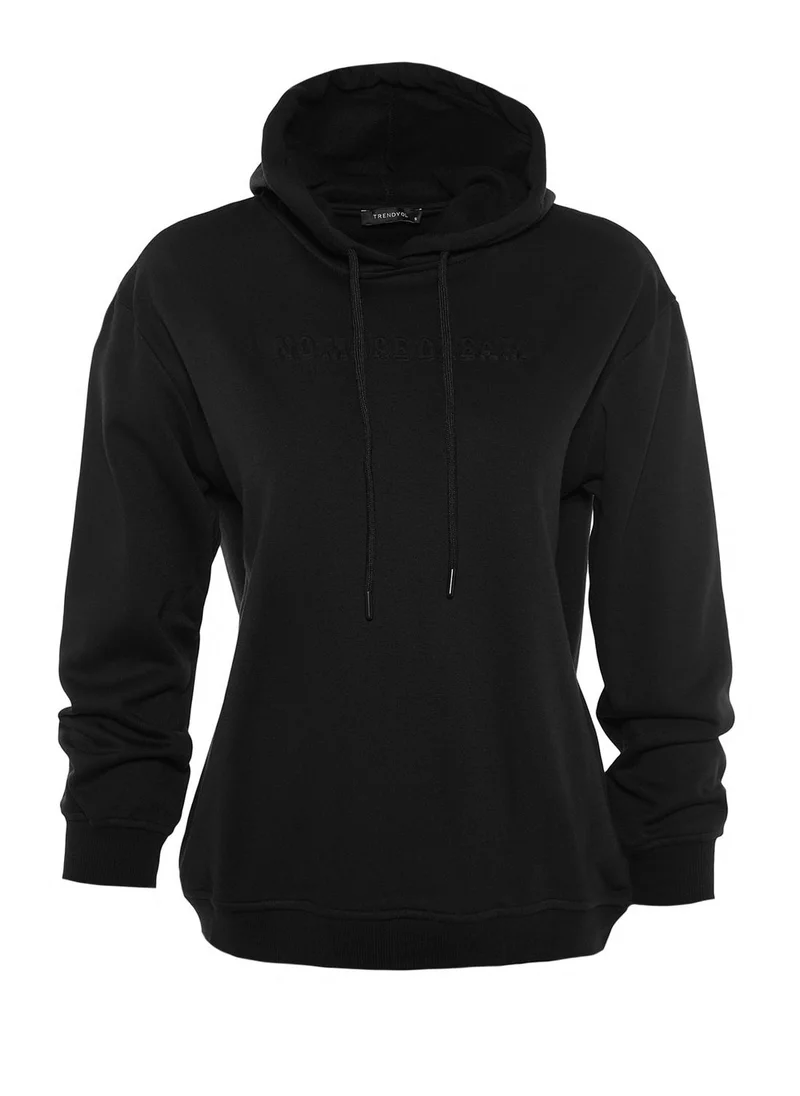 trendyol Hooded Detailed Sweatshirt