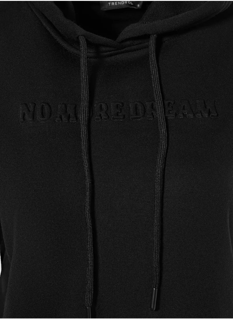 trendyol Hooded Detailed Sweatshirt