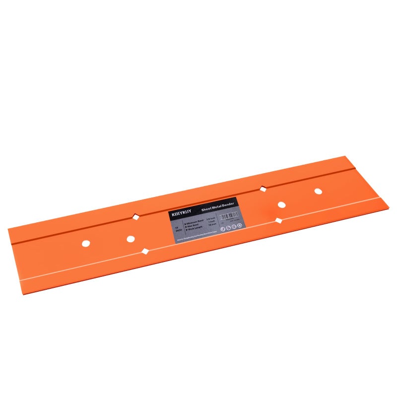 Kbiykuy Sheet Metal Bender Folding Tool, 18 Inch Hand Seamer for HVAC Ductwork, Roofing & Metal Panels, 3/8" & 1" Fold Depth, Heavy Duty Steel Brake with High-Visibility Orange Finish - Image 1